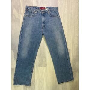 Levi's 579 Baggy Straight Fit Jeans Medium Wash 5-Pockets Men's Size 34x32